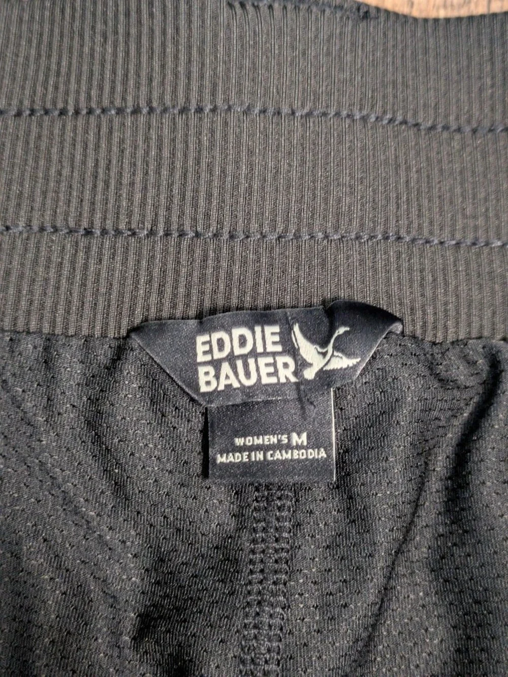 Eddie Bauer Women's Medium Black Cargo Skort Hiking Trail Stretch Mesh Lined M